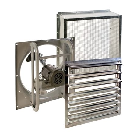 Airmaster Fan 24EXG16A EXP PRF w/Shutter & Guard CF57705